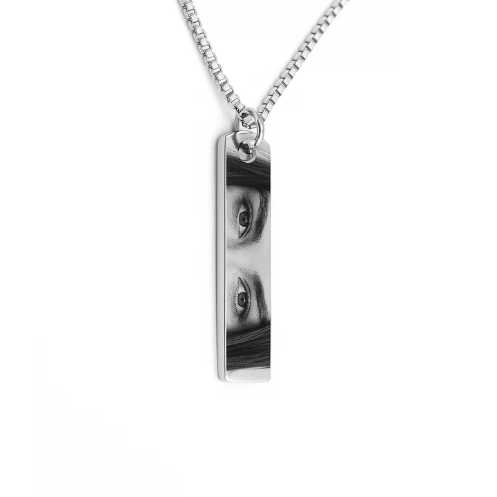Personalized Eye's Engraved Necklace