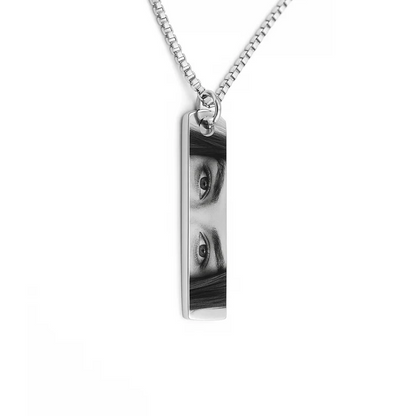 Personalized Eye's Engraved Necklace
